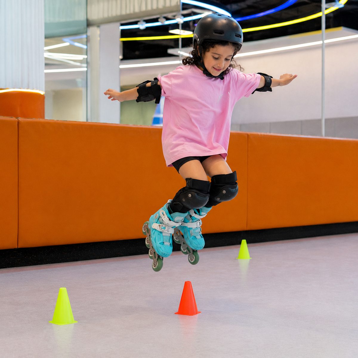 Adult skating session at GoSkate UAE